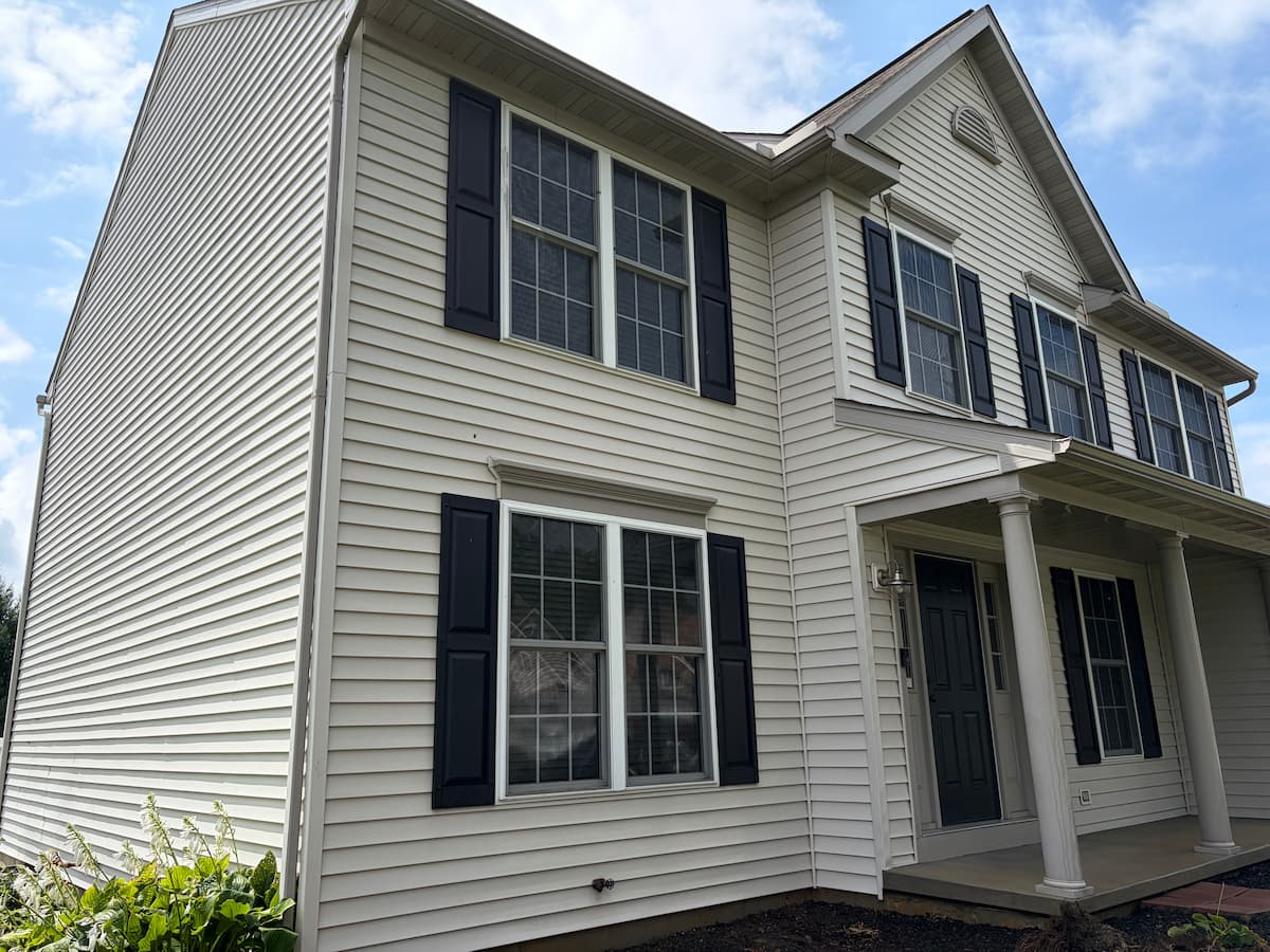 House after power washing