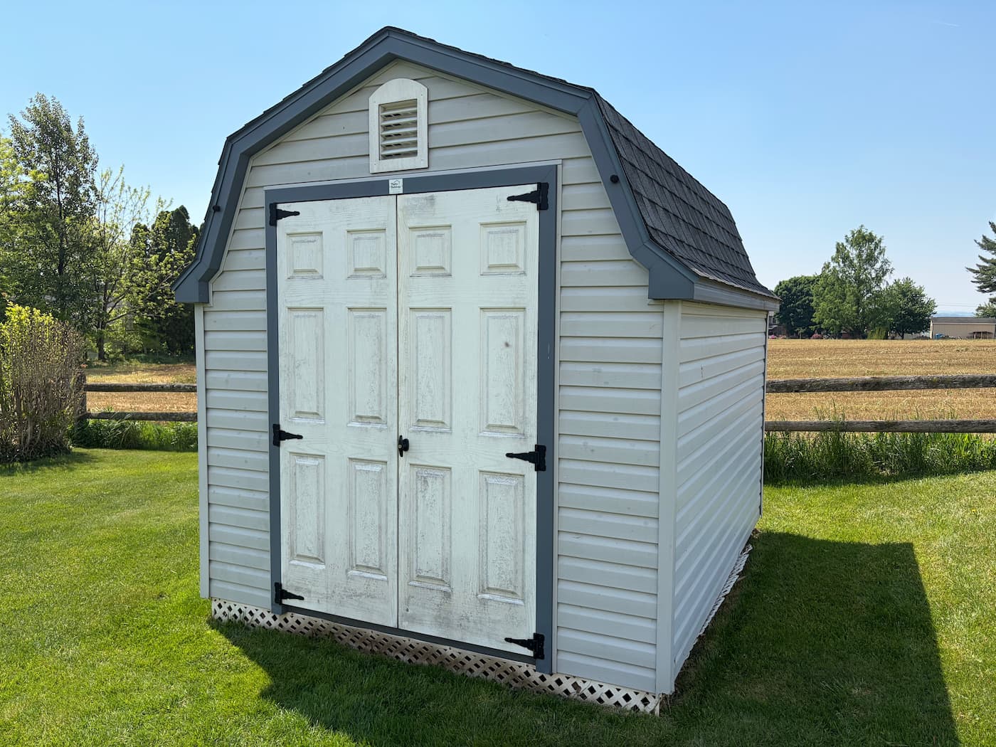 Shed before power washing